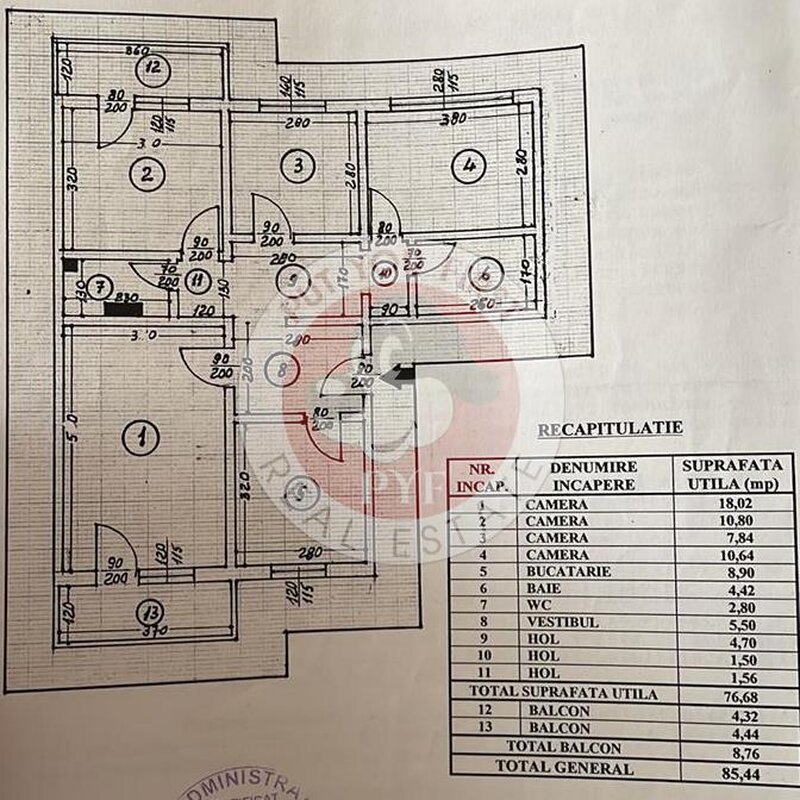 Dna Ghica | Apartament 4 camere | Decomandat | 86mp | B11479